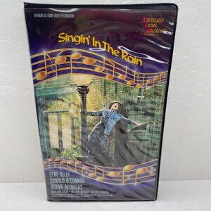 Vintage Singin In The Rain VHS Tape Clamshell Case Gene Kelly Debbie Reynolds